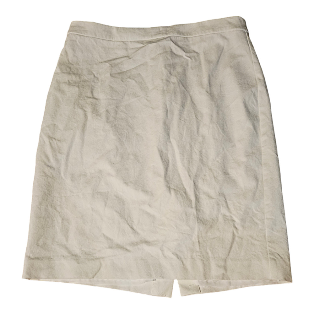 J. Crew Factory Size 8 White Pencil Skirt